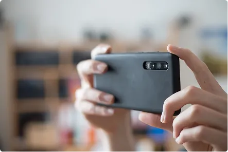 買取してほしい商品を撮影